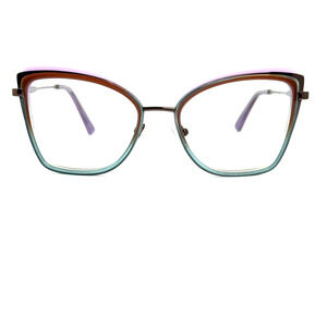 BCBG Maxazria Eyeglasses Frame Full Rim ChestNut Blue‎ Fade Delphine 20599